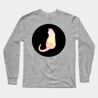 Cat - Soft Summer Silhouette Long Sleeve T-Shirt